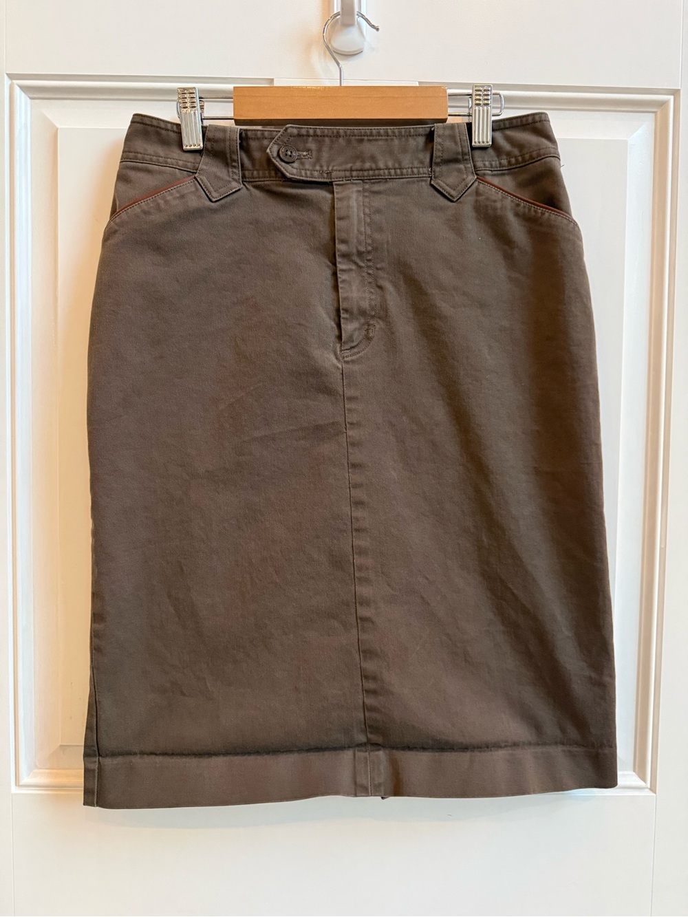Vintage Ralph Lauren Jean’s Co. Women's Brown Knee-Length Pencil Skirt